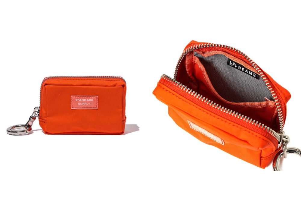STANDARD SUPPLY × BEAMS PLUS × bPr BEAMS「Square Charm Pouch」￥3,300／W90×H60×D35㎜