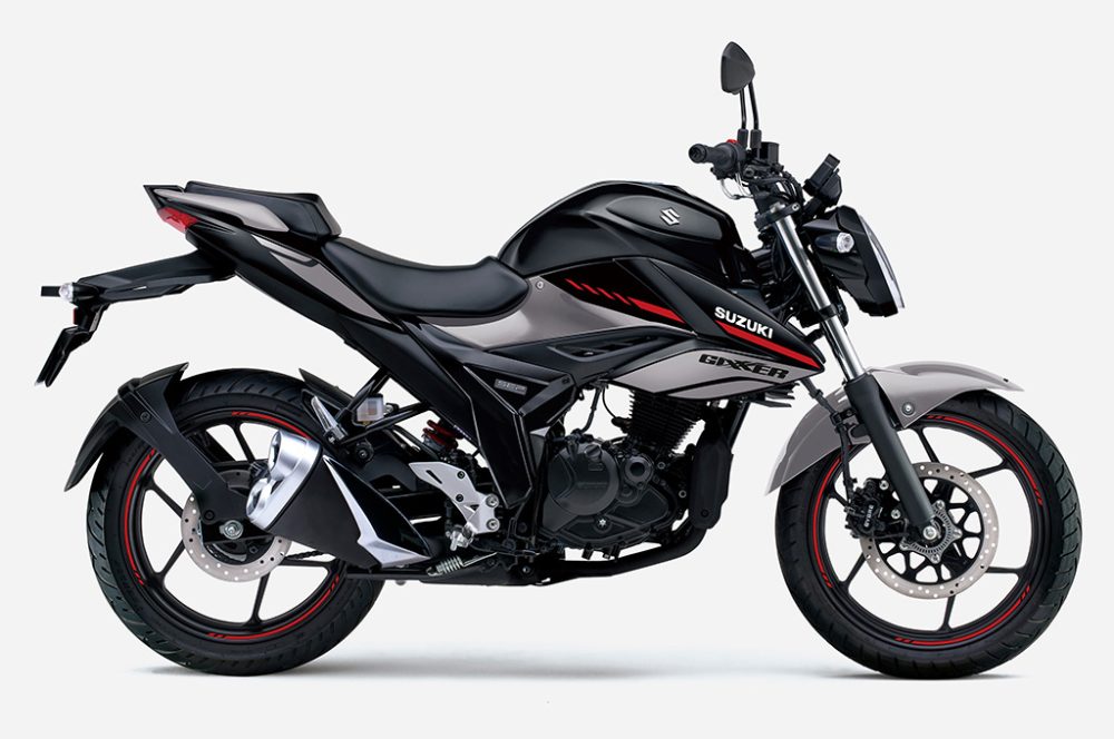 ジクサー150のグラススパークルブラック/オールドグレーメタリックカラー