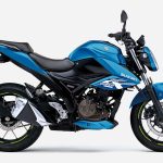 ジクサー250のグラススパークルブラック/トリトンブルーメタリックカラー