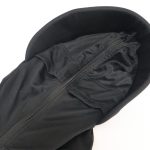 顔全体まで覆えるフード