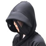 首回りまで覆えるフード