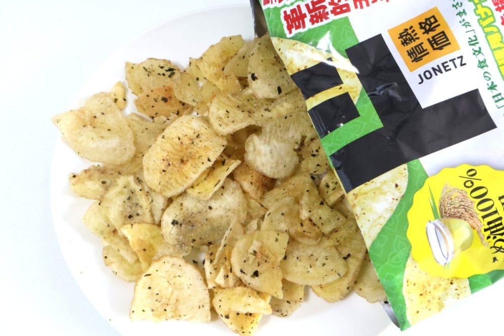 バナナチップス海苔わさび味