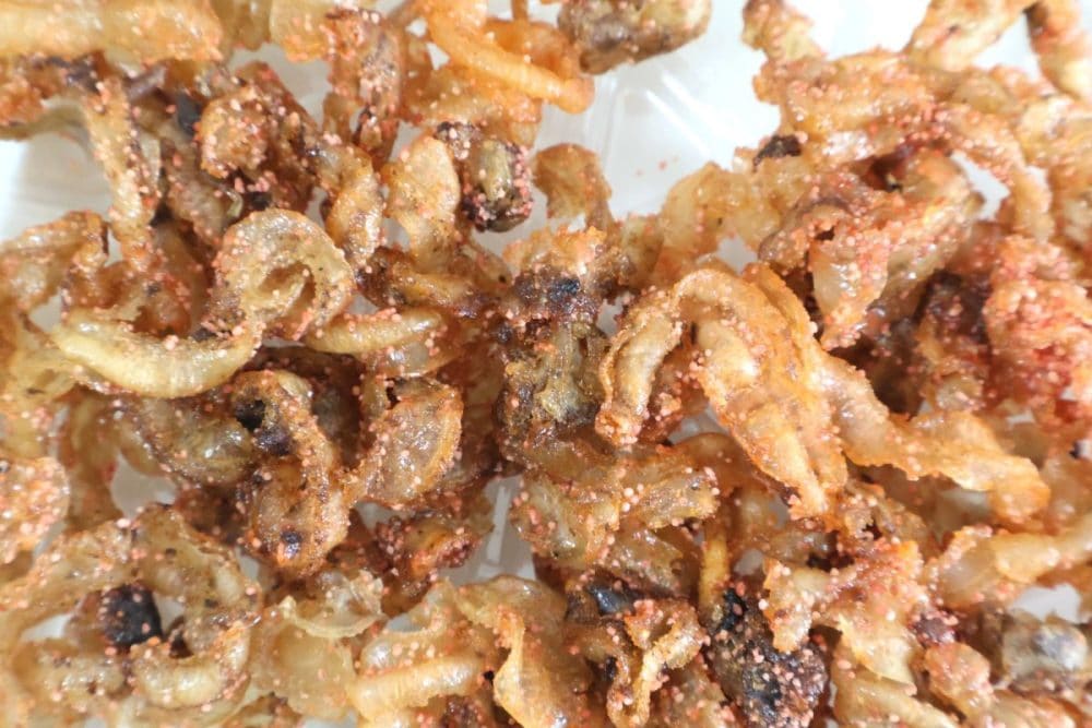 明太子パウダーがたっぷり