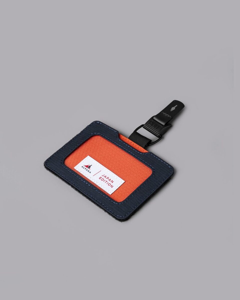 アルパカ「ビジネス IDカードランヤード JAPAN EDITION」¥8,800/約H7.7×Wヨコ11㎝/約56g/2色展開