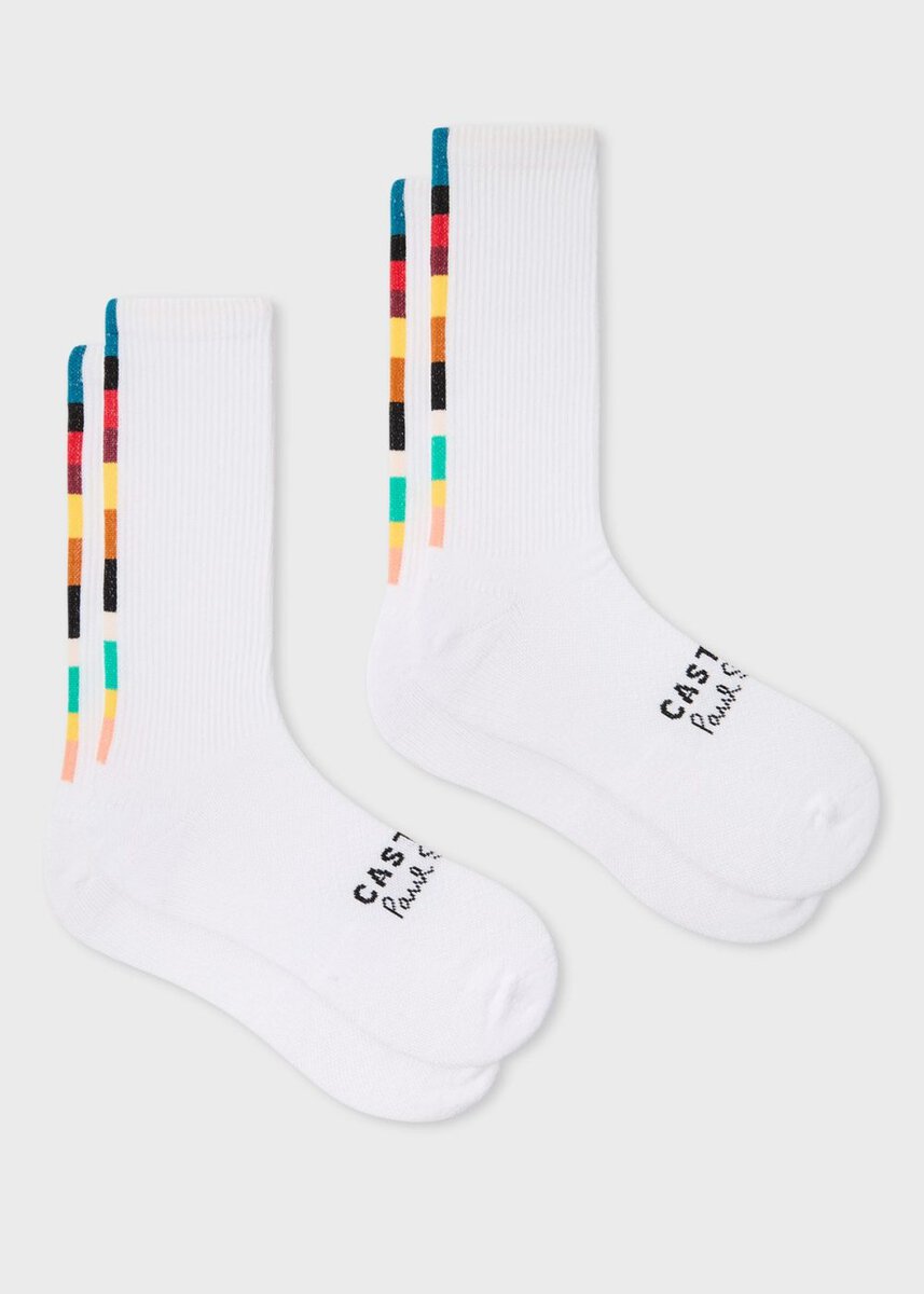 Paul Smith ＋ Castore「2Pack テクニカル クルーソックス」￥5,500
