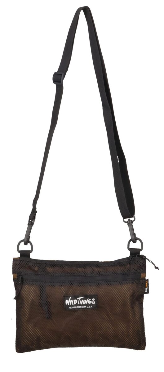 ワイルドシングス「ライト ショルダー ポーチ L」￥4,400／H26×W19×D1㎝