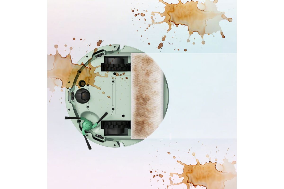 水拭きモードへの切り替えは、使い捨て床拭きシートを装着するだけで可能