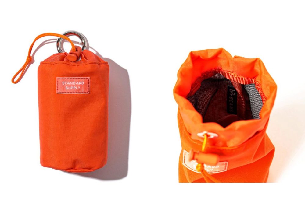 STANDARD SUPPLY × BEAMS PLUS × bPr BEAMS「Draw String Charm Pouch」¥3,850/W60×H100×D60㎜