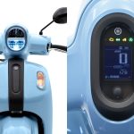 各部のディテールをオーバル（楕円）モチーフで統一し、一目で「Fazzio」と認識できる象徴的なアイコンとしている（ヘッドライト、メーター）