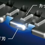 直接肌に接する部分には、刃の先端が尖っていないガード刃を採用