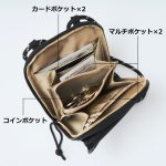 お財布ショルダーバッグは財布機能も充実