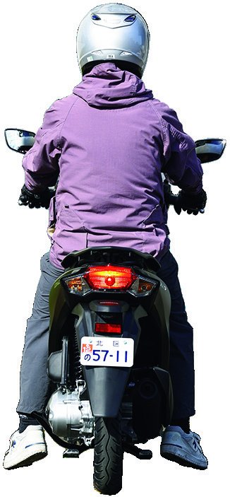 ホンダ ディオ110 ライト　「若干高めとなるシートの位置」