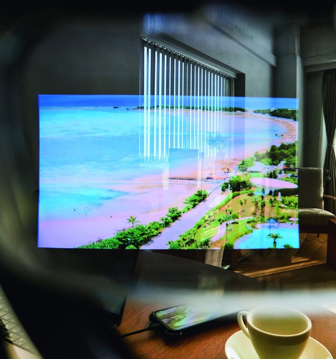 XREAL XREAL 1S 「実際に掛けてみるとこんな感じに見える!」