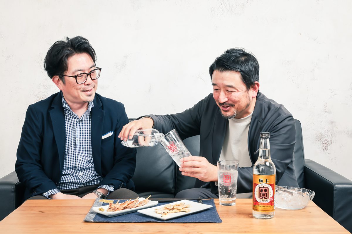 極上〈宝焼酎〉が繋いだGetNavi元編集長とMonoMax編集長がお酒割って、腹割って話した!「モノ雑誌首脳!? 酒豪!? 対談」