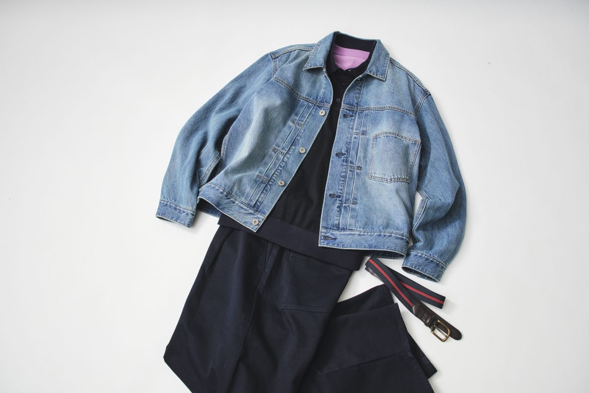 コンパクトなトップスに、ゆったりとしたボトムを合わせたAラインも作れる