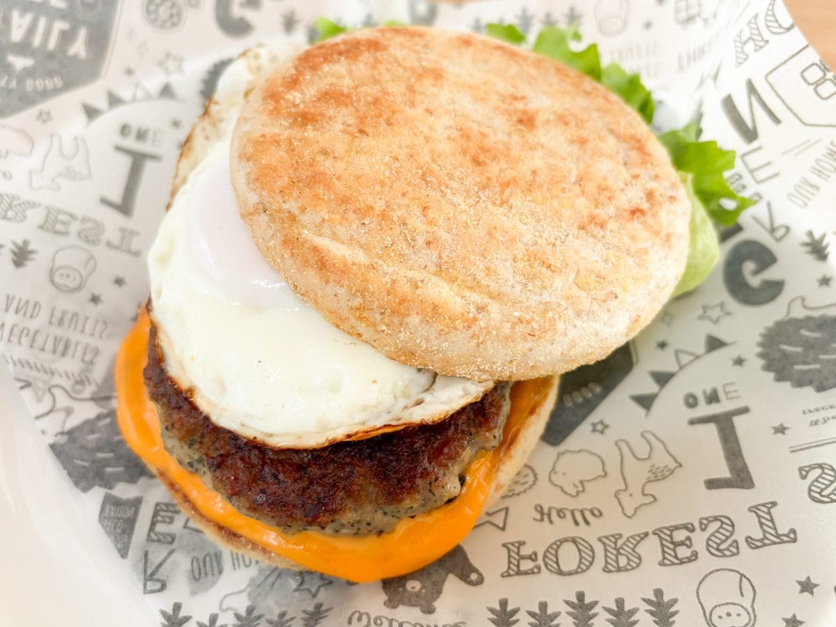 「ハーブ入り」は、マックのソーセージエッグマフィンのような味に仕上がるんです