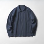 紳士　乾きやすい洗えるリブ編みニットブルゾン ￥5,990