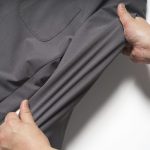 ストレッチ性をプラスし、動きやすさも確保