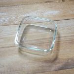 無印良品 蓋をしたままレンジで使える 耐熱ガラス容器 正方形／小