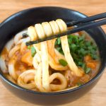 モチモチ食感のうどんにルーがよく絡みます