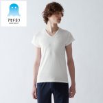 グンゼ アセドロン　VネックTシャツ 短袖（汗取りパッド付）