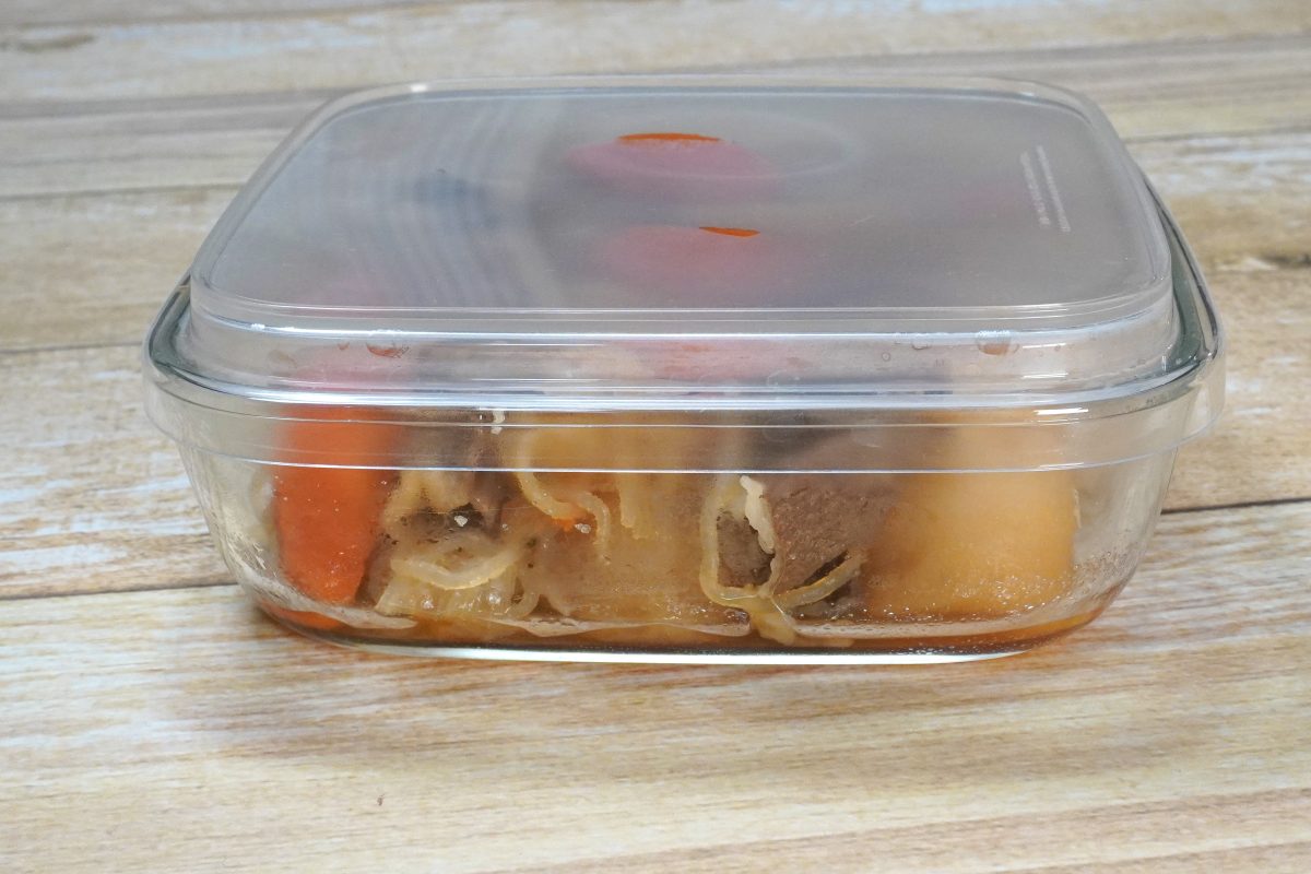 無印良品
蓋をしたままレンジで使える 耐熱ガラス容器 正方形／小
