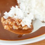 「ポークカレー」のルーはスープカレーに近いシャバシャバ系でお米によく絡みます