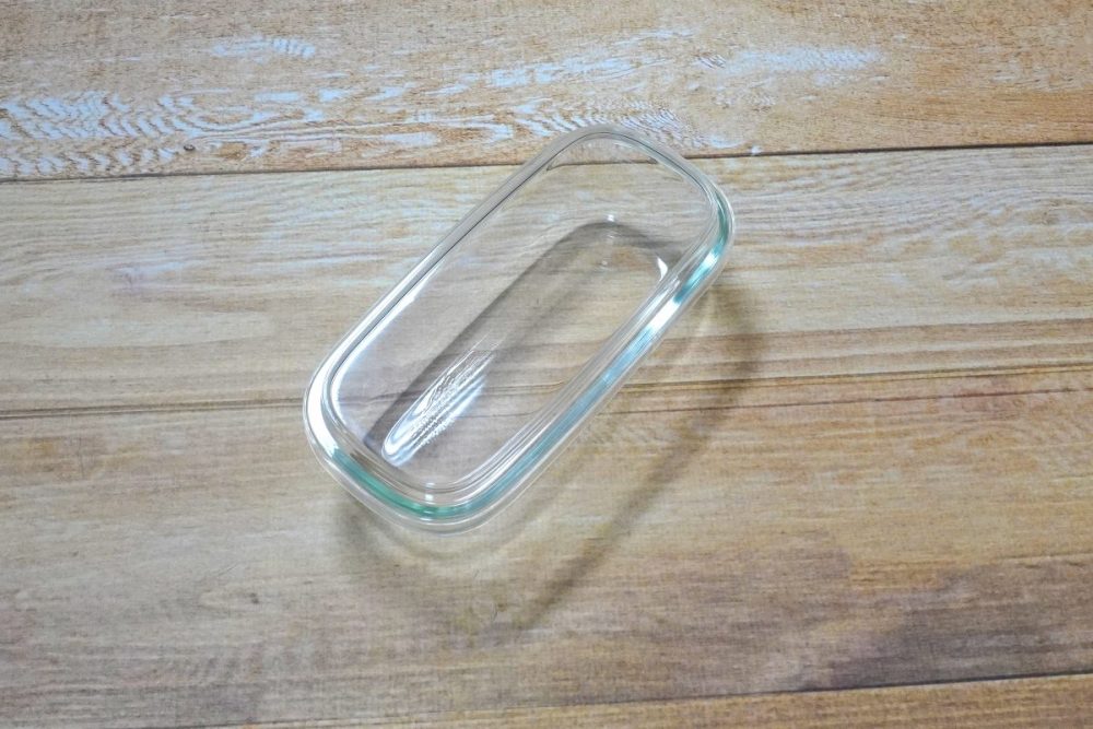 無印良品 蓋をしたままレンジで使える 耐熱ガラス容器 長方形／小