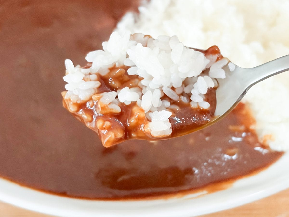 具材の牛肉はゴロっというほど大きくないけど、とてもやわらかく煮込んであります