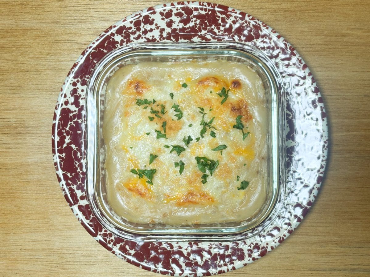 「きのこドリア」はきのこの香りとガーリックバターのほどよい香りが食欲をそそります