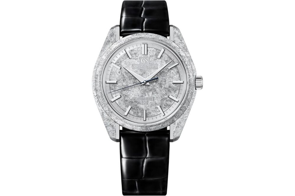 グランドセイコー「Masterpiece Collection 手巻スプリングドライブ 彫金 限定モデル」￥12,100,000／手巻／40.0㎜径／パワーリザーブは約84時間／クロコダイル／日常生活用防水（3気圧防水）／世界限定50本（うち国内30本）