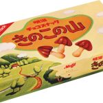 発売当時の初代パッケージ。現行品よりきのこの数が少なく、より牧歌的な雰囲気だ