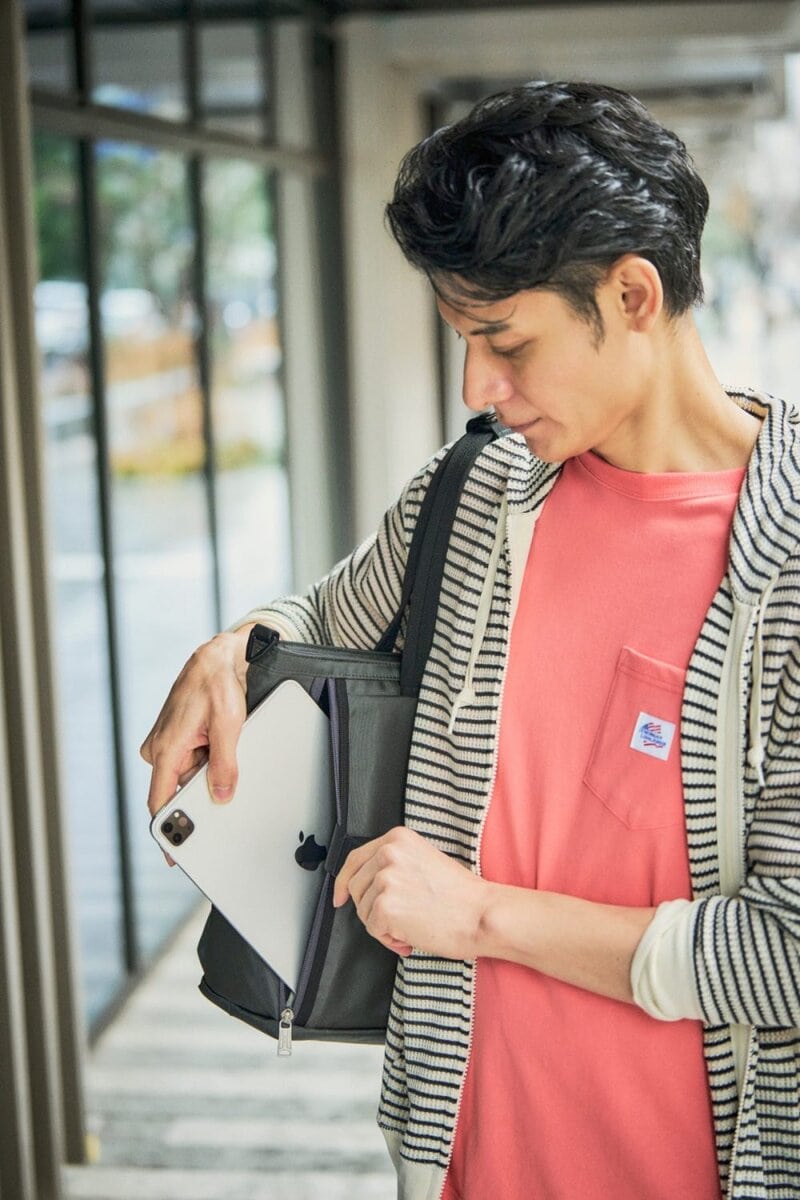 タブレットをパッと取り出せる