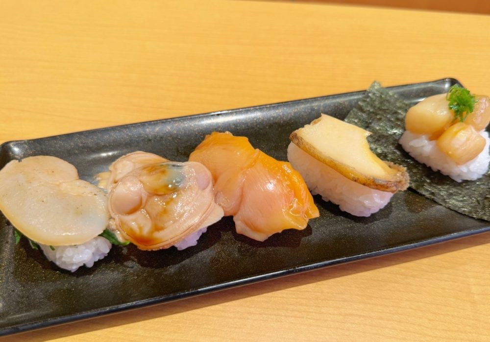 貝づくし5貫盛り