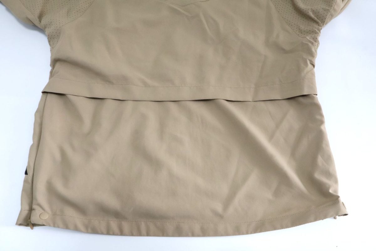 背中部分が通気性がよい