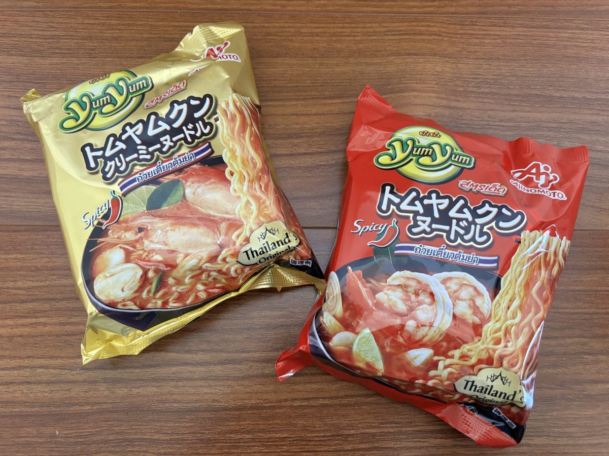 とむやむくん タイで大人気の即席麺が日本上陸」本格トムヤムクンが