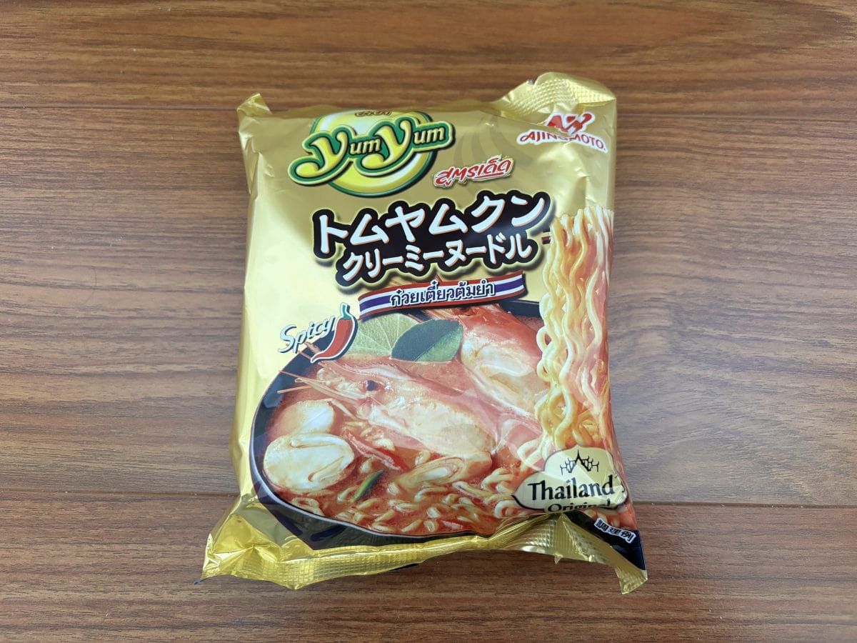 とむやむくん タイで大人気の即席麺が日本上陸」本格トムヤムクンが
