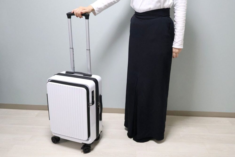 縦型スーツケースとして利用