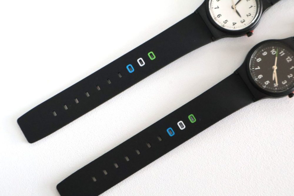 ベルト穴にさりげないファミマカラー