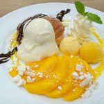 あつひやがクセになる贅沢プレート「マンゴーとレモンチーズクリームのデニッシュ」