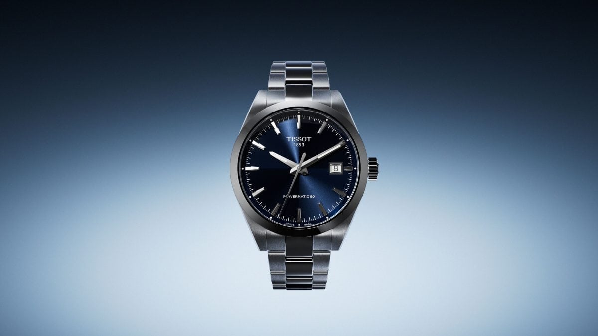 ティソ「ティソ ジェントルマン 38㎜」¥115,500/自動巻/38㎜径/パワーリザーブは80時間/10気圧防水