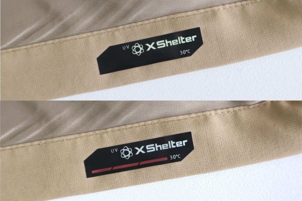 気温30度を超えると赤い線が出る