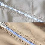 紫外線があるときはファスナーが青くなる