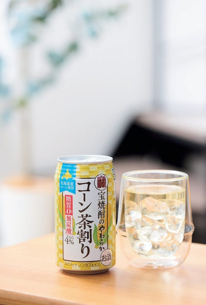 宝酒造 宝焼酎のやわらかコーン茶割り ￥175