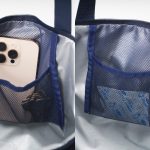 バッグ内のメッシュポケットはいろいろな用途で使える