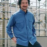 ストレッチシャツ ブルー オープン価格（ミズノ公式オンライン販売価格 ¥18,700）