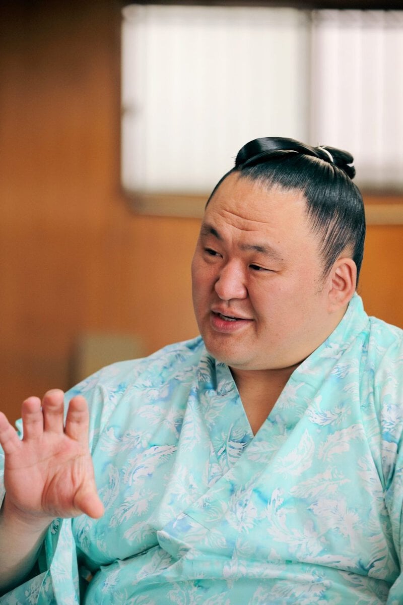 「力士ファイル」について語ってくださった玉鷲関