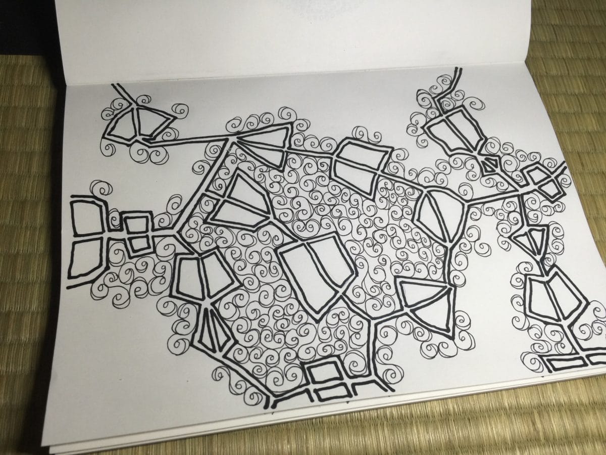 頭の中のモヤモヤを絵にして可視化（写真：玉鷲関ご提供）