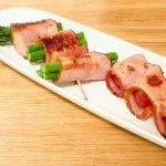 「プロ仕様 吊るしベーコン 切り落とし」は肉厚だからベーコン巻きメニューは脇役感もなく、しっかりとした食べ応えで満足感を与えま
