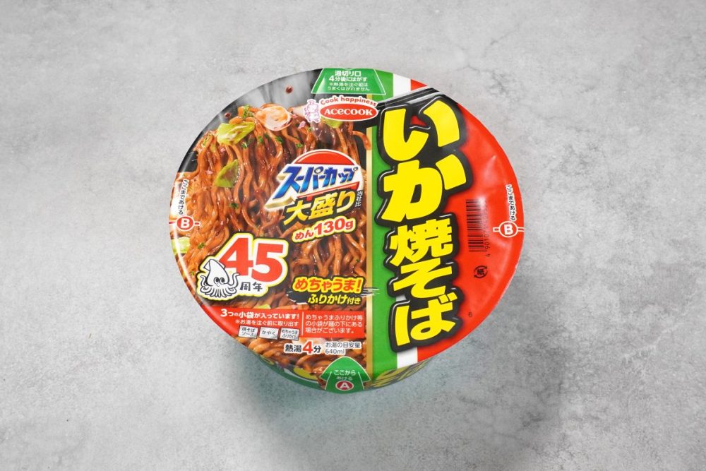 エースコック「スーパーカップ大盛り　いか焼そば」